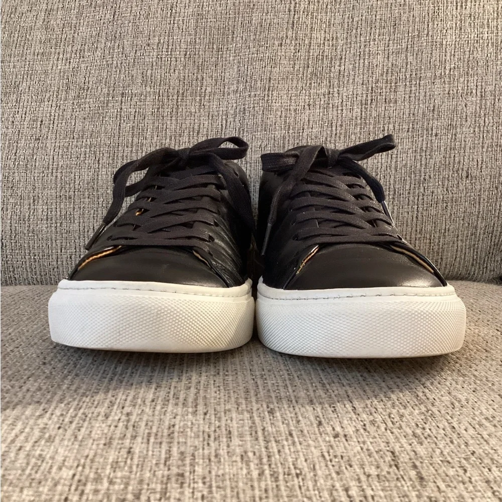Beckett Simonon Black Leather Sneakers 11.5 44.5 common projects